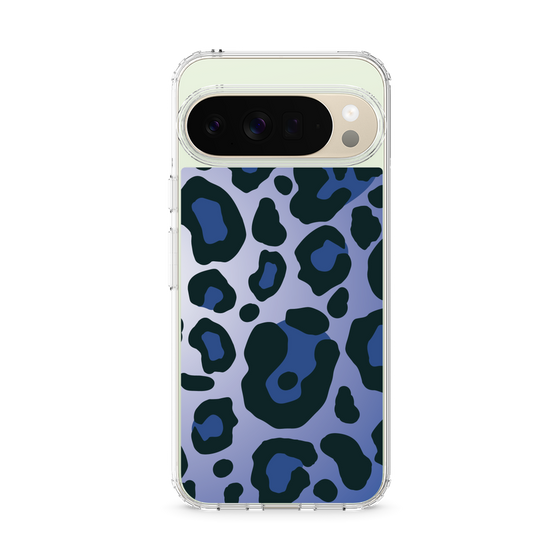 スリムプロテクションケース［ Leopard - Blue ］