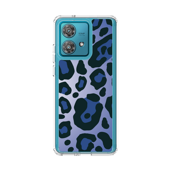 スリムプロテクションケース［ Leopard - Blue ］