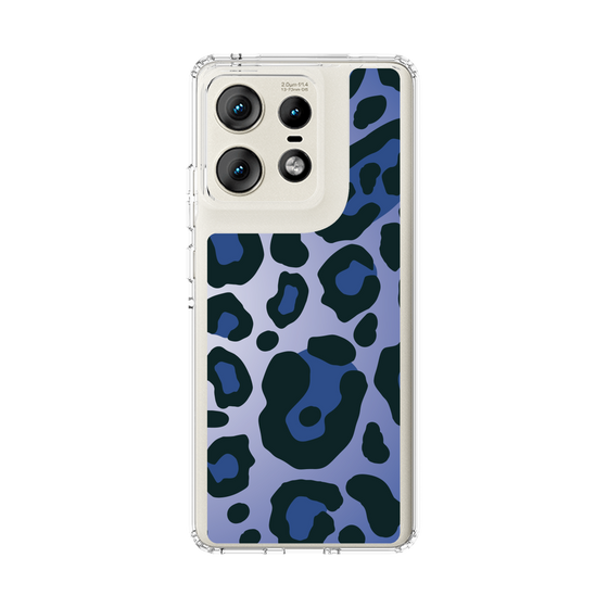 スリムプロテクションケース［ Leopard - Blue ］