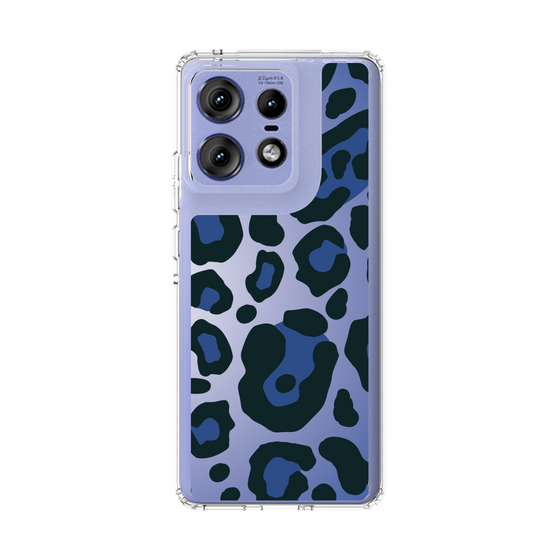 スリムプロテクションケース［ Leopard - Blue ］