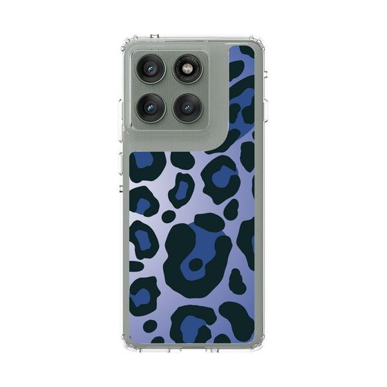 スリムプロテクションケース［ Leopard - Blue ］