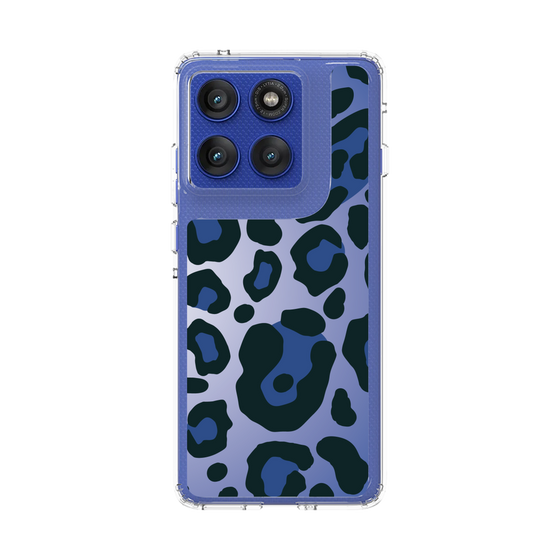 スリムプロテクションケース［ Leopard - Blue ］