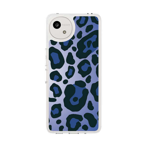 スリムプロテクションケース［ Leopard - Blue ］