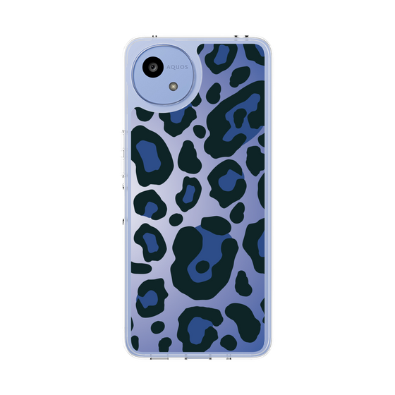 スリムプロテクションケース［ Leopard - Blue ］