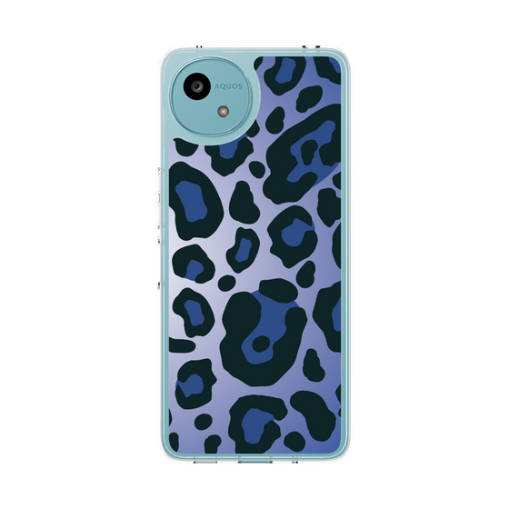 スリムプロテクションケース［ Leopard - Blue ］