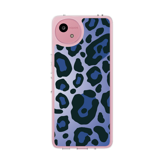 スリムプロテクションケース［ Leopard - Blue ］