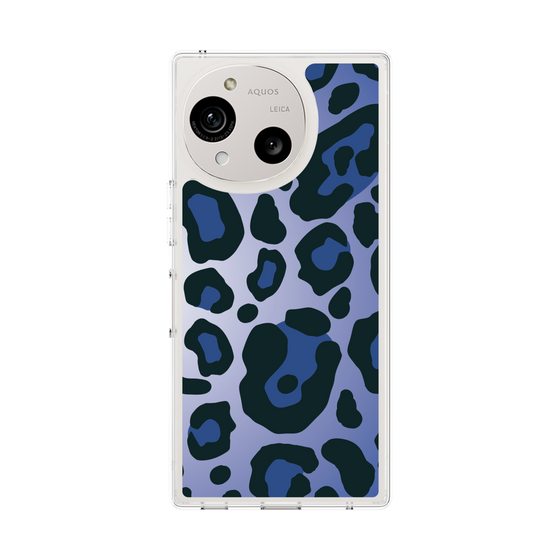 スリムプロテクションケース［ Leopard - Blue ］