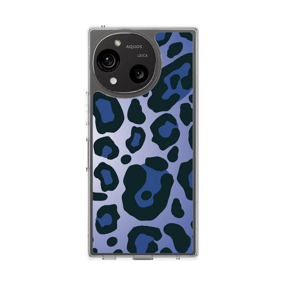 スリムプロテクションケース［ Leopard - Blue ］