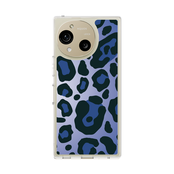 スリムプロテクションケース［ Leopard - Blue ］