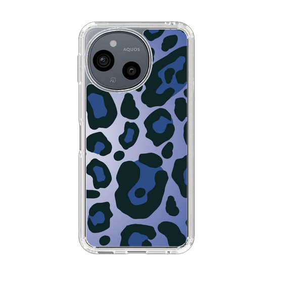 スリムプロテクションケース［ Leopard - Blue ］