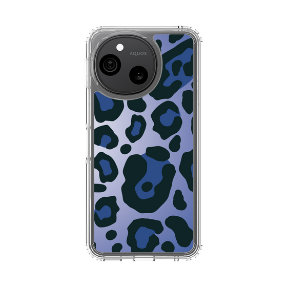 スリムプロテクションケース［ Leopard - Blue ］