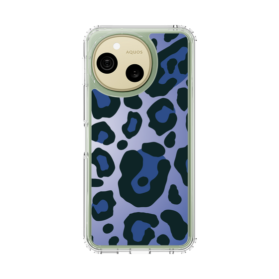 スリムプロテクションケース［ Leopard - Blue ］