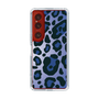 スリムプロテクションケース［ Leopard - Blue ］