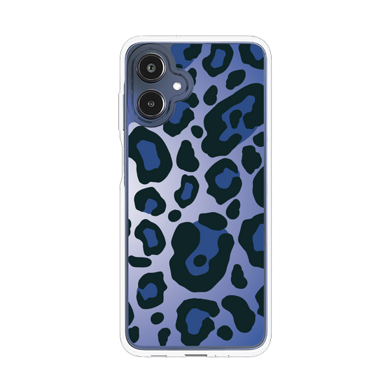 スリムプロテクションケース［ Leopard - Blue ］