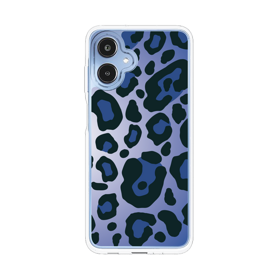 スリムプロテクションケース［ Leopard - Blue ］