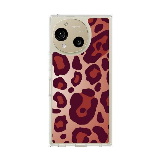 スリムプロテクションケース［ Leopard - Red ］