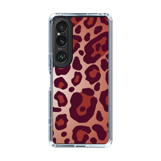 スリムプロテクションケース［ Leopard - Red ］