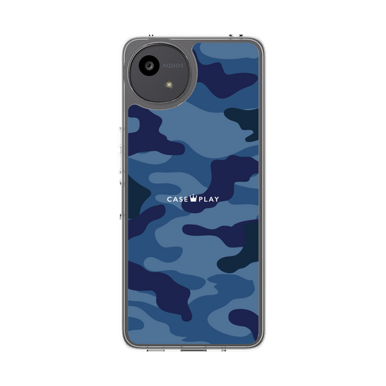 スリムプロテクションケース［ Camouflage - Blue ］