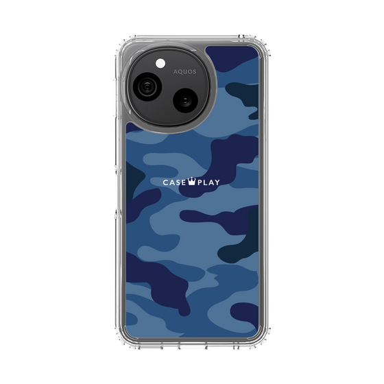 スリムプロテクションケース［ Camouflage - Blue ］