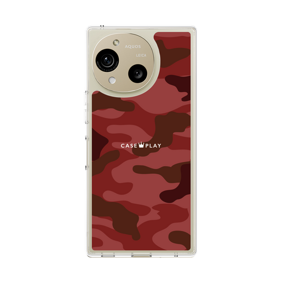 スリムプロテクションケース［ Camouflage - Red ］