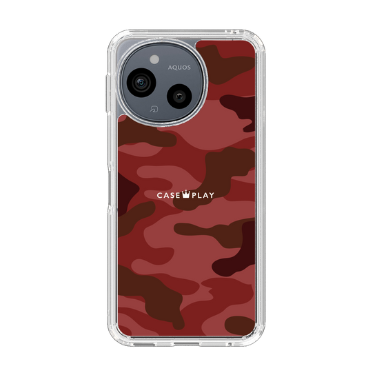 スリムプロテクションケース［ Camouflage - Red ］
