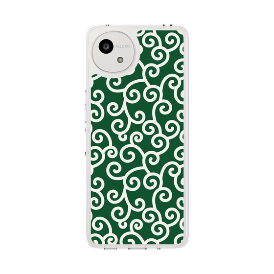 スリムプロテクションケース［ 唐草模様 - Green ］
