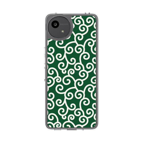 スリムプロテクションケース［ 唐草模様 - Green ］