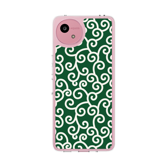 スリムプロテクションケース［ 唐草模様 - Green ］