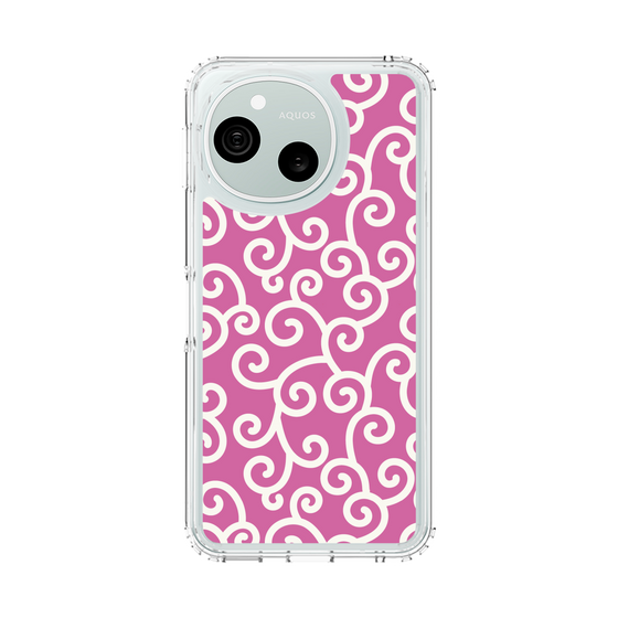 スリムプロテクションケース［ 唐草模様 - Pink ］