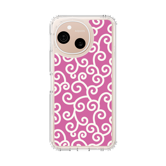 スリムプロテクションケース［ 唐草模様 - Pink ］