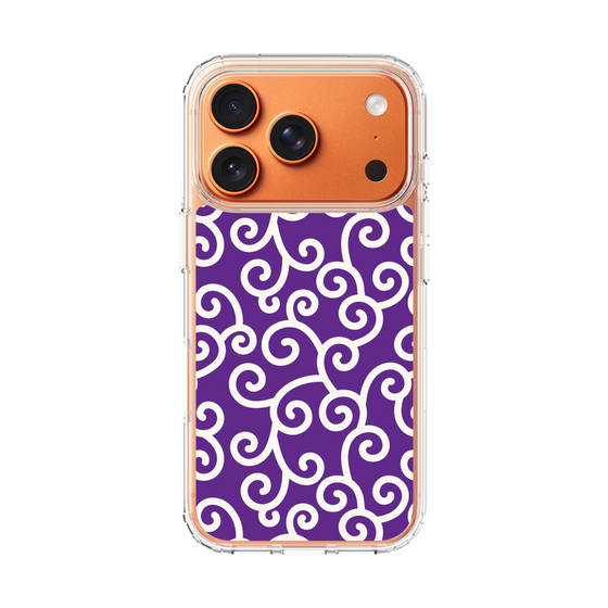 スリムプロテクションケース［ 唐草模様 - Purple ］