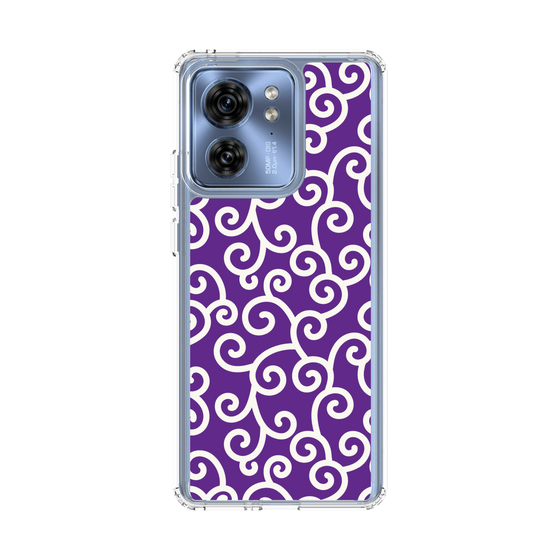 スリムプロテクションケース［ 唐草模様 - Purple ］