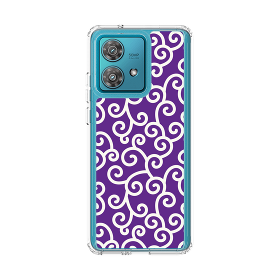 スリムプロテクションケース［ 唐草模様 - Purple ］