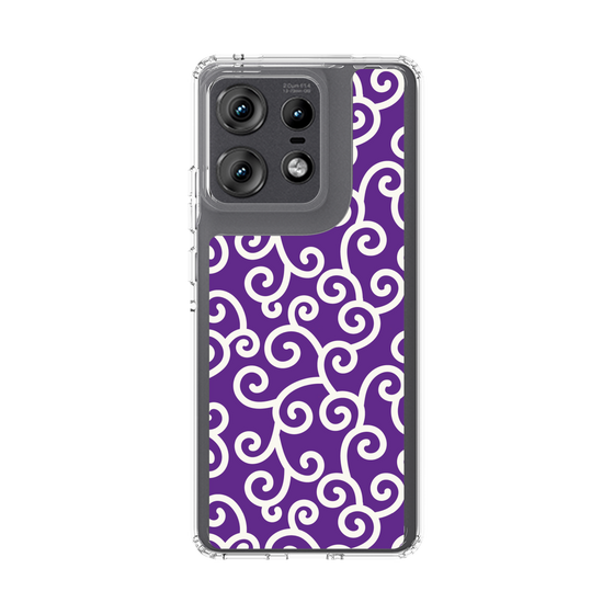 スリムプロテクションケース［ 唐草模様 - Purple ］