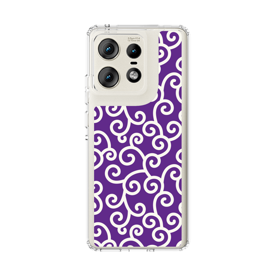 スリムプロテクションケース［ 唐草模様 - Purple ］