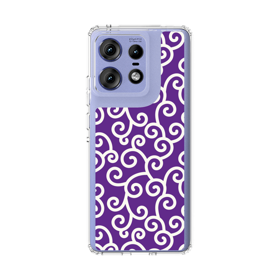 スリムプロテクションケース［ 唐草模様 - Purple ］