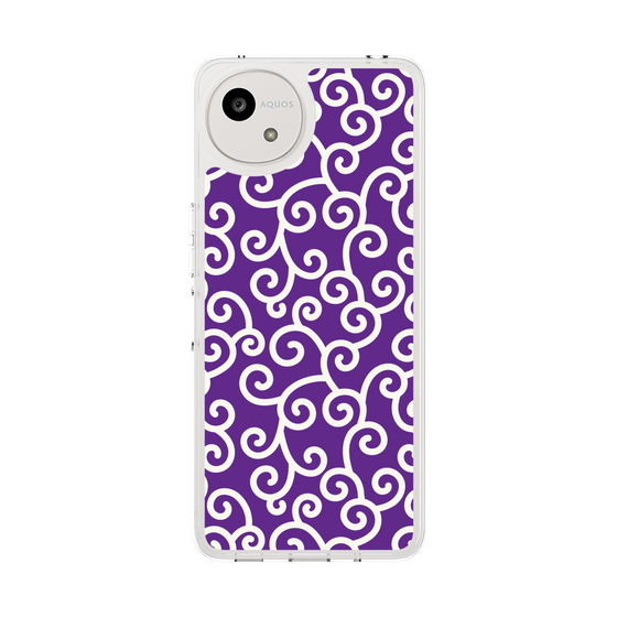 スリムプロテクションケース［ 唐草模様 - Purple ］
