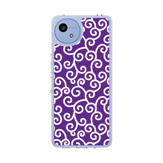 スリムプロテクションケース［ 唐草模様 - Purple ］