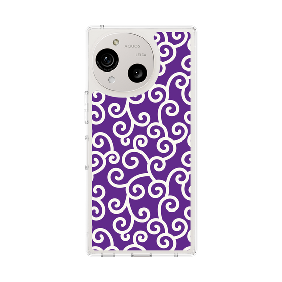 スリムプロテクションケース［ 唐草模様 - Purple ］