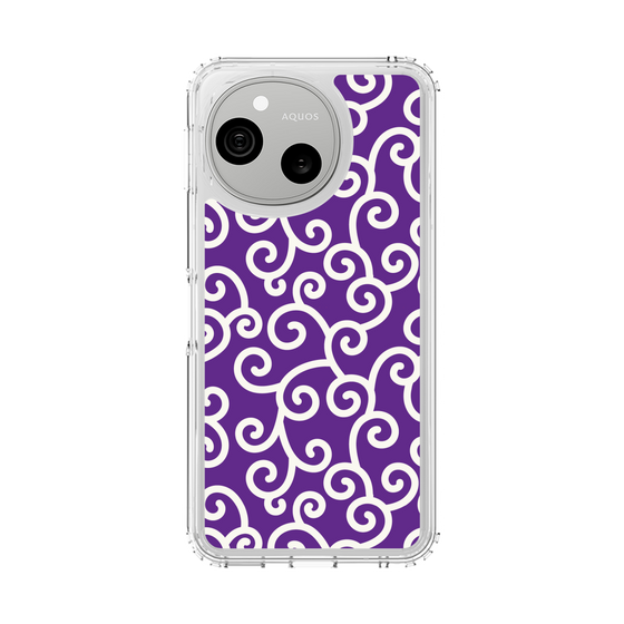 スリムプロテクションケース［ 唐草模様 - Purple ］