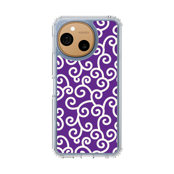 スリムプロテクションケース［ 唐草模様 - Purple ］