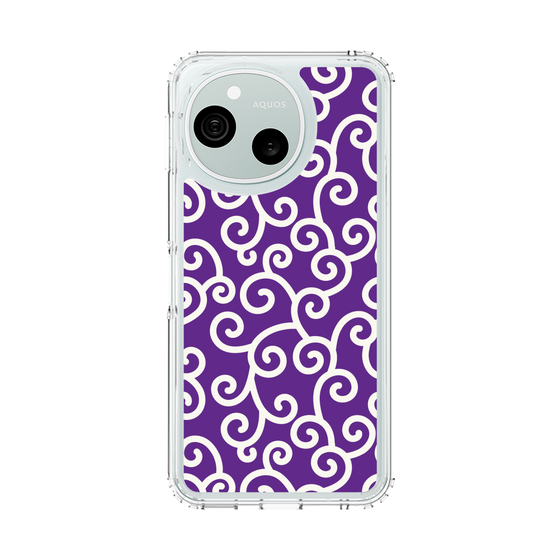 スリムプロテクションケース［ 唐草模様 - Purple ］