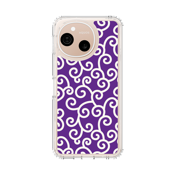 スリムプロテクションケース［ 唐草模様 - Purple ］