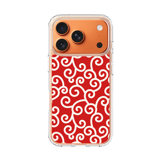 スリムプロテクションケース［ 唐草模様 - Red ］