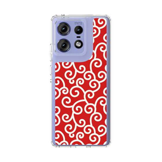 スリムプロテクションケース［ 唐草模様 - Red ］