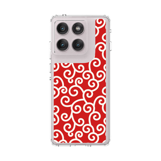 スリムプロテクションケース［ 唐草模様 - Red ］