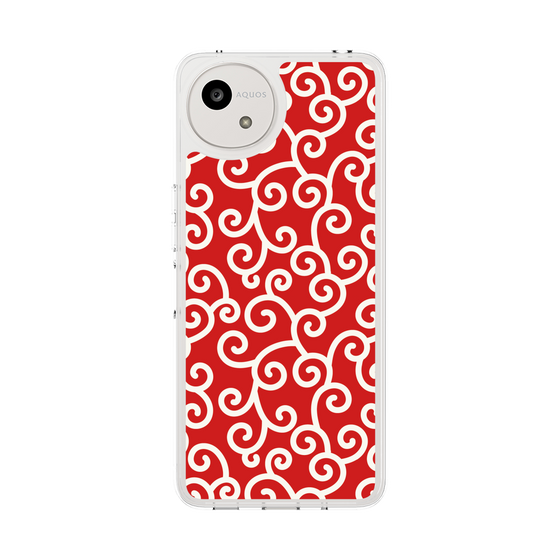 スリムプロテクションケース［ 唐草模様 - Red ］
