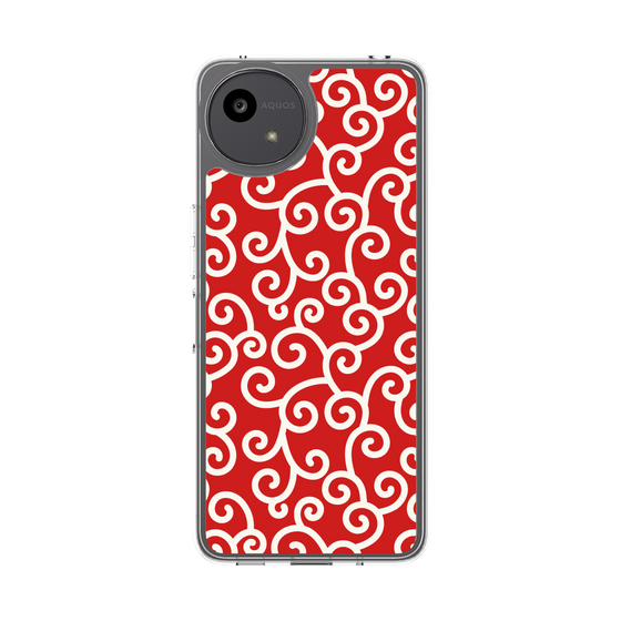 スリムプロテクションケース［ 唐草模様 - Red ］