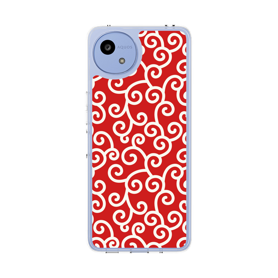 スリムプロテクションケース［ 唐草模様 - Red ］