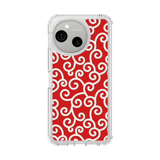 スリムプロテクションケース［ 唐草模様 - Red ］